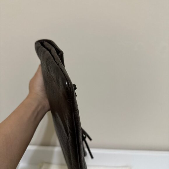 Vintage Hardware Envelope Clutch Brown - Picture 4 of 7